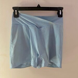Light Blue Women's cargo butt scrunch  Shorts